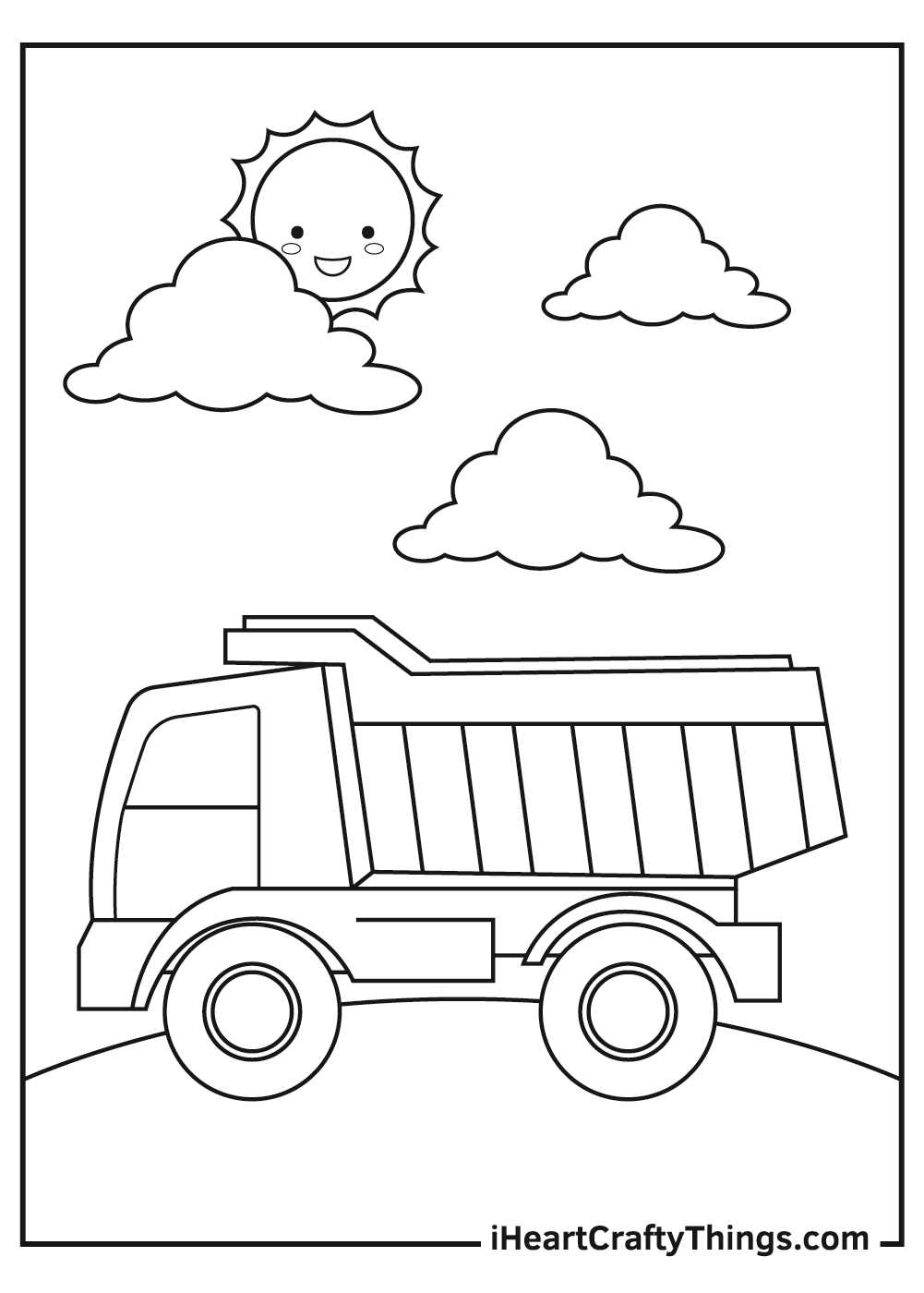 truck printable coloring pages