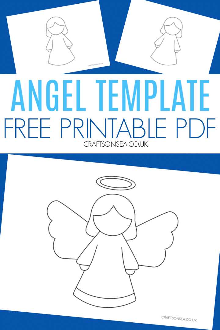 angel outlines printable