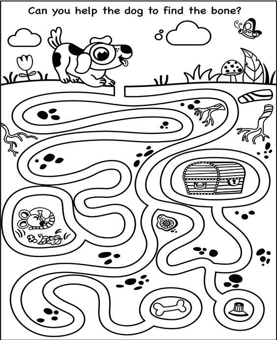 preschool maze printable