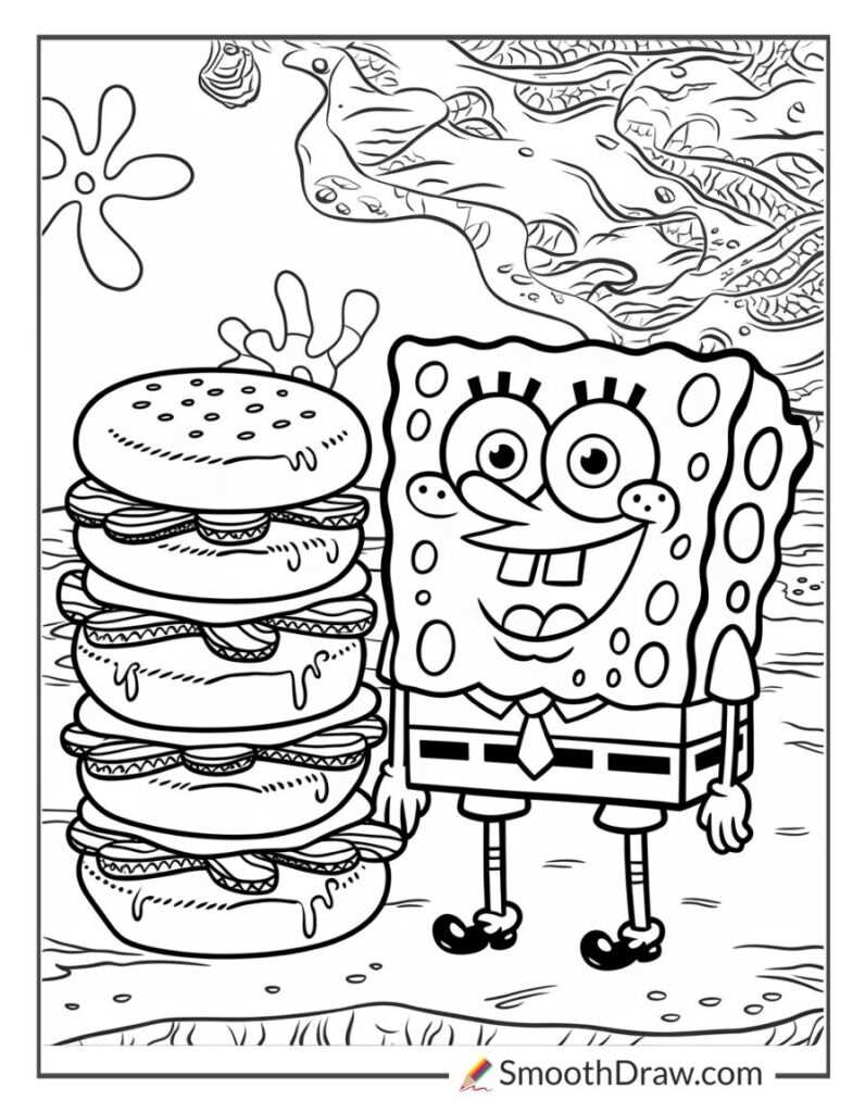 spongebob coloring pages free printable