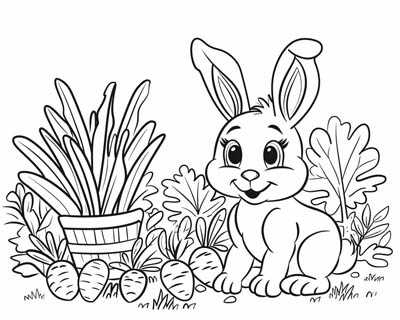 free printable coloring pages of rabbits