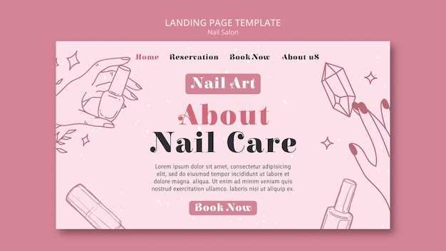 paper nail salon printable
