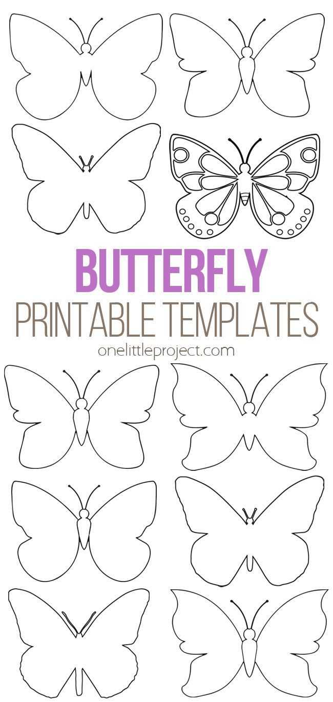butterfly stencils free printable