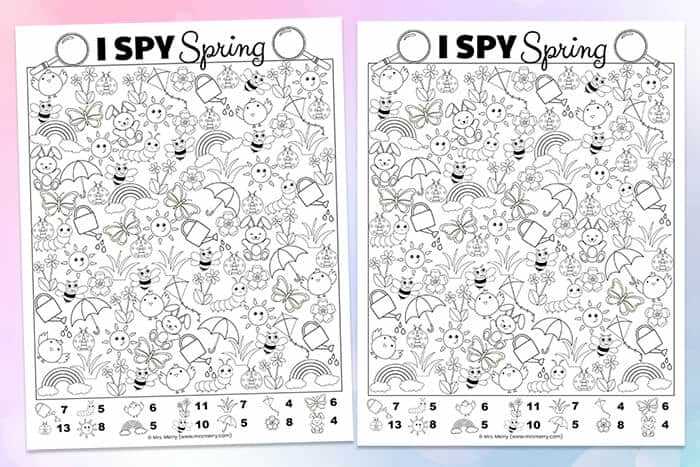 seek and find printables