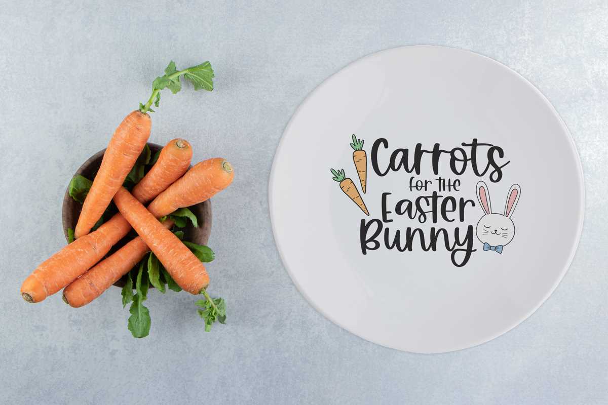 free printable easter carrot template