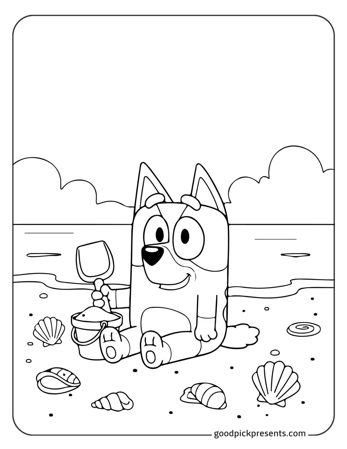 free printable bluey and bingo coloring pages