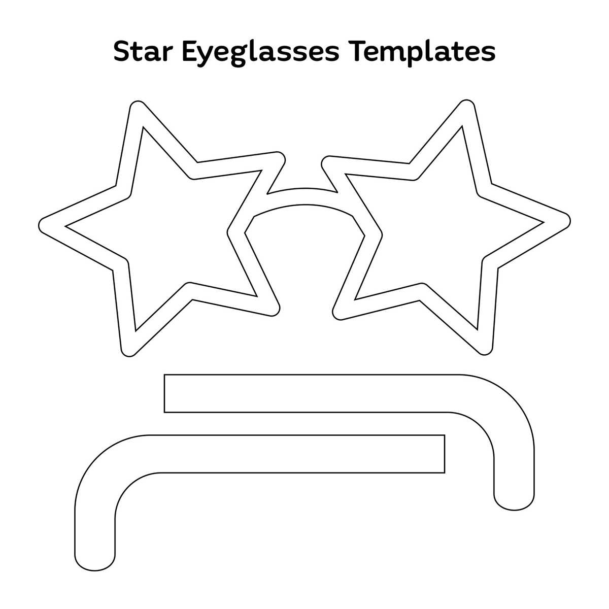printable glasses template