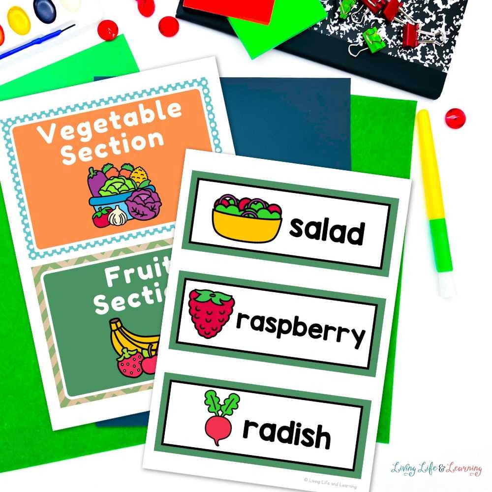 farmers market dramatic play free printables