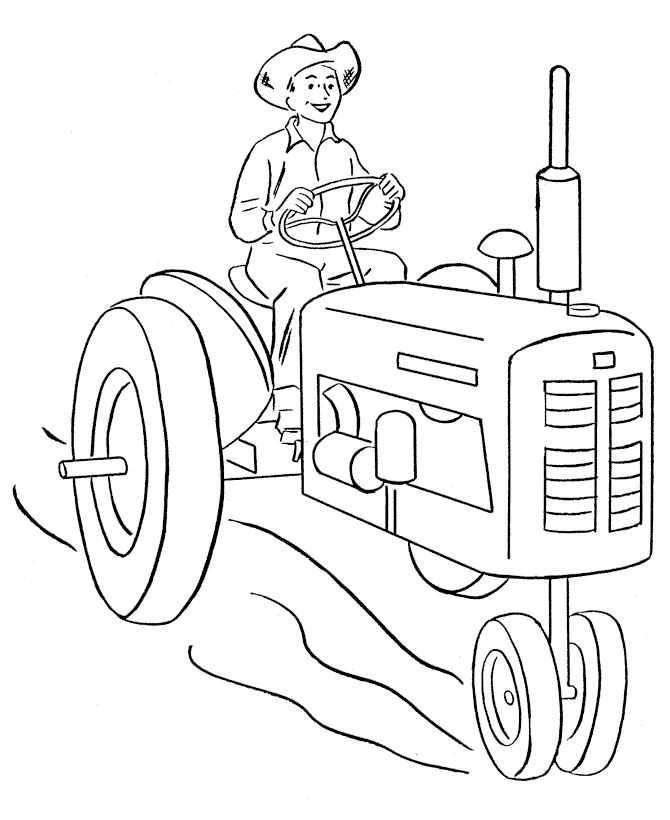 printable tractor coloring pages
