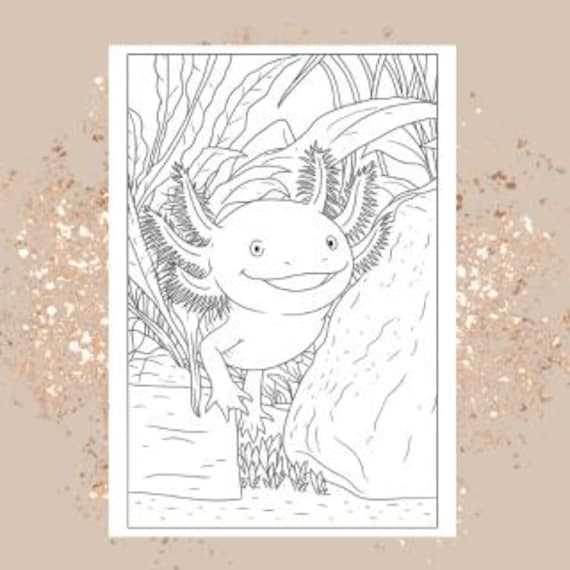 axolotl coloring pages printable