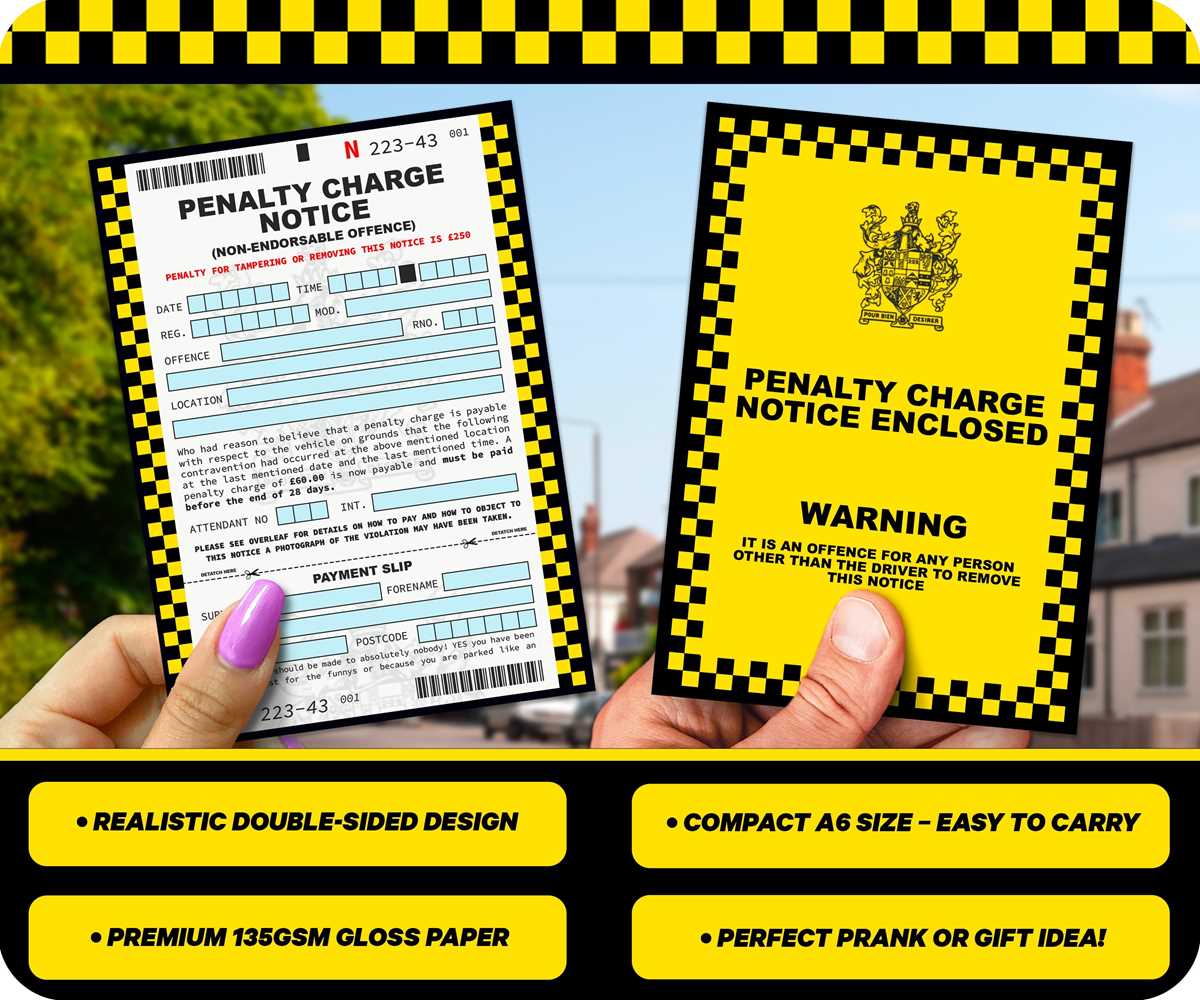 printable fake parking tickets