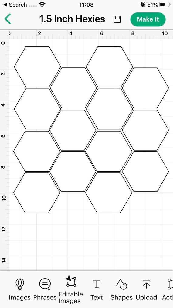 full page free printable hexagon template for quilting