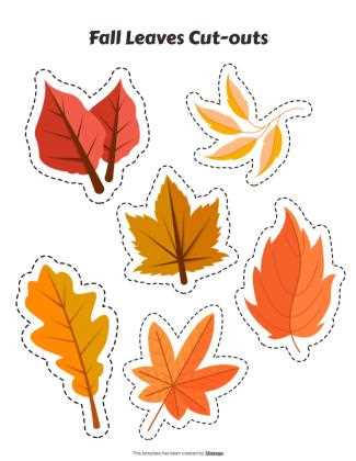 printable fall cutouts