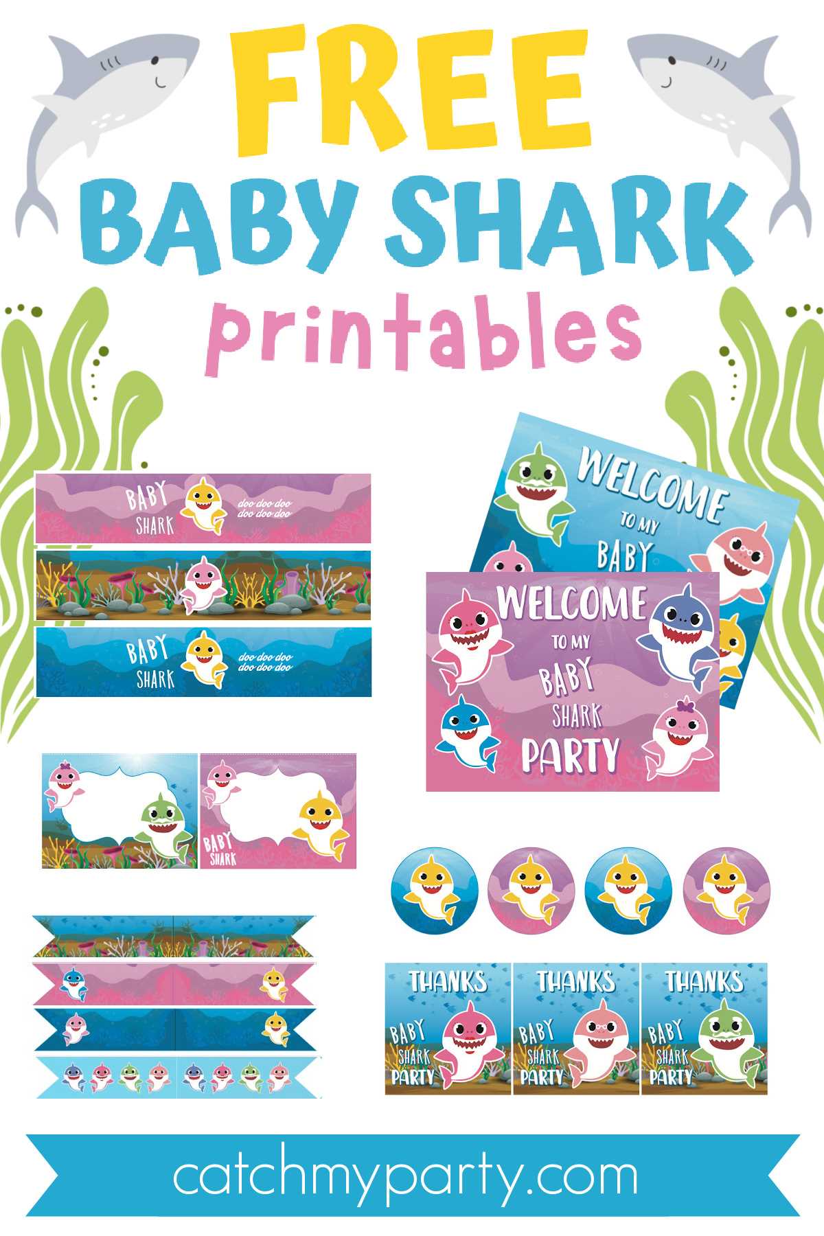 baby shark printables