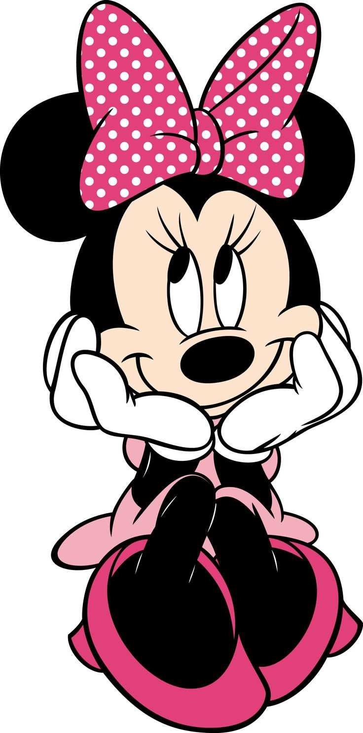 pink printable minnie mouse face