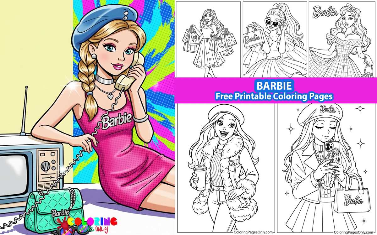 barbie coloring pages printable
