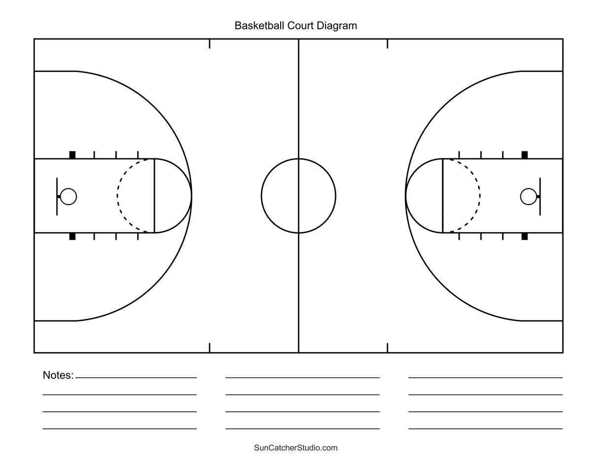 basketball court layout printable