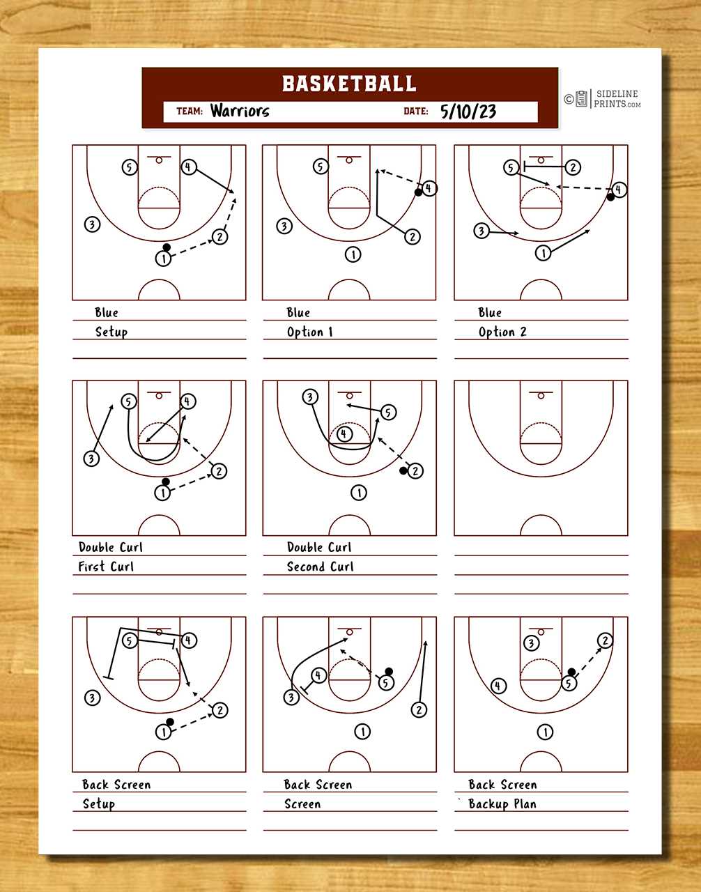 basketball court printable