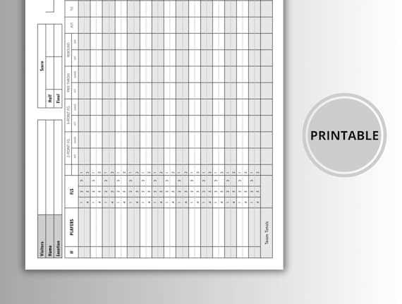 basketball scorebook printable sheets