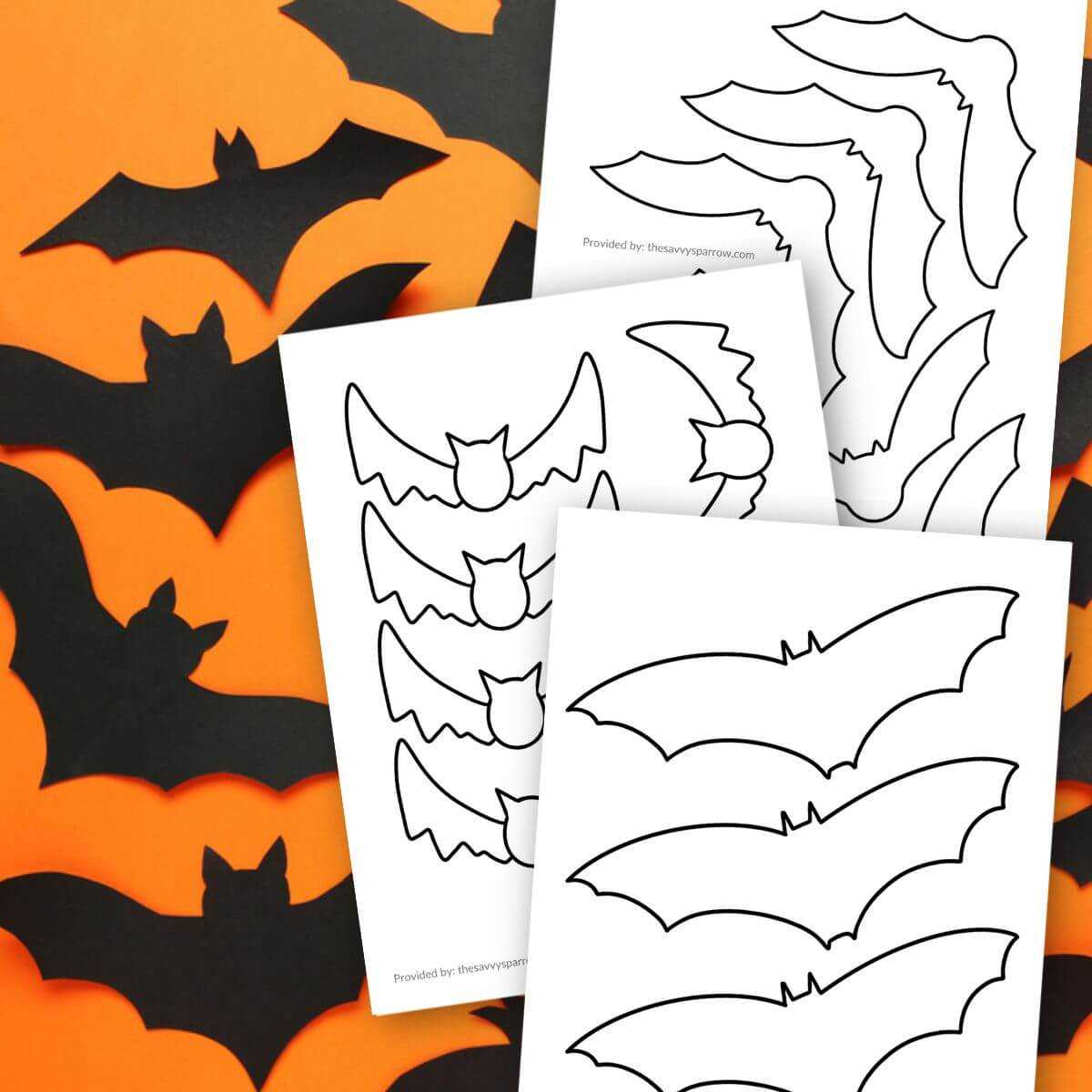 bat template printable