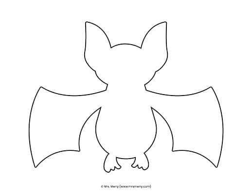 bat template printable