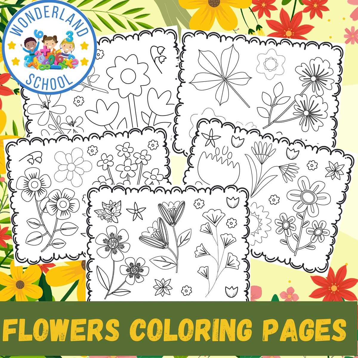 coloring sheet free printable flower coloring pages