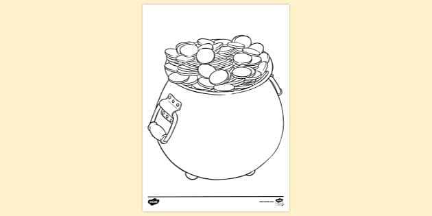 printable gold coins coloring pages