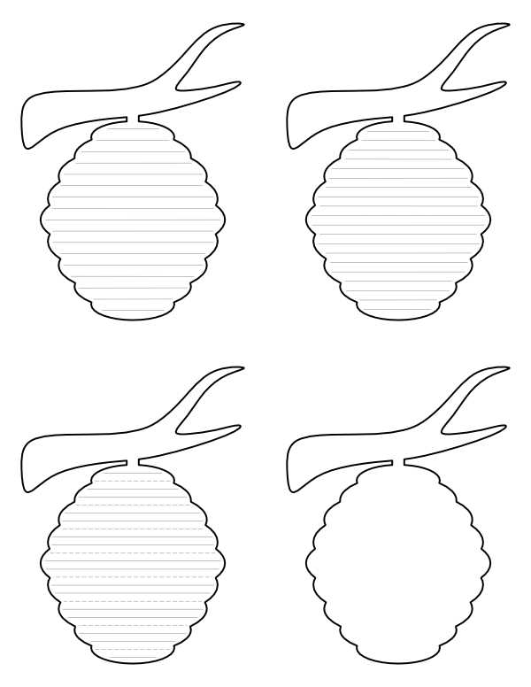beehive template printable