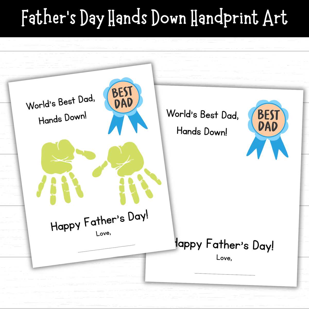 best dad hands down printable