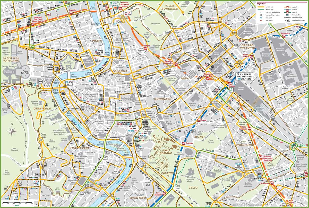 printable city map of rome italy