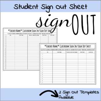sign in sign out sheet printable sign in sign out sheet printable