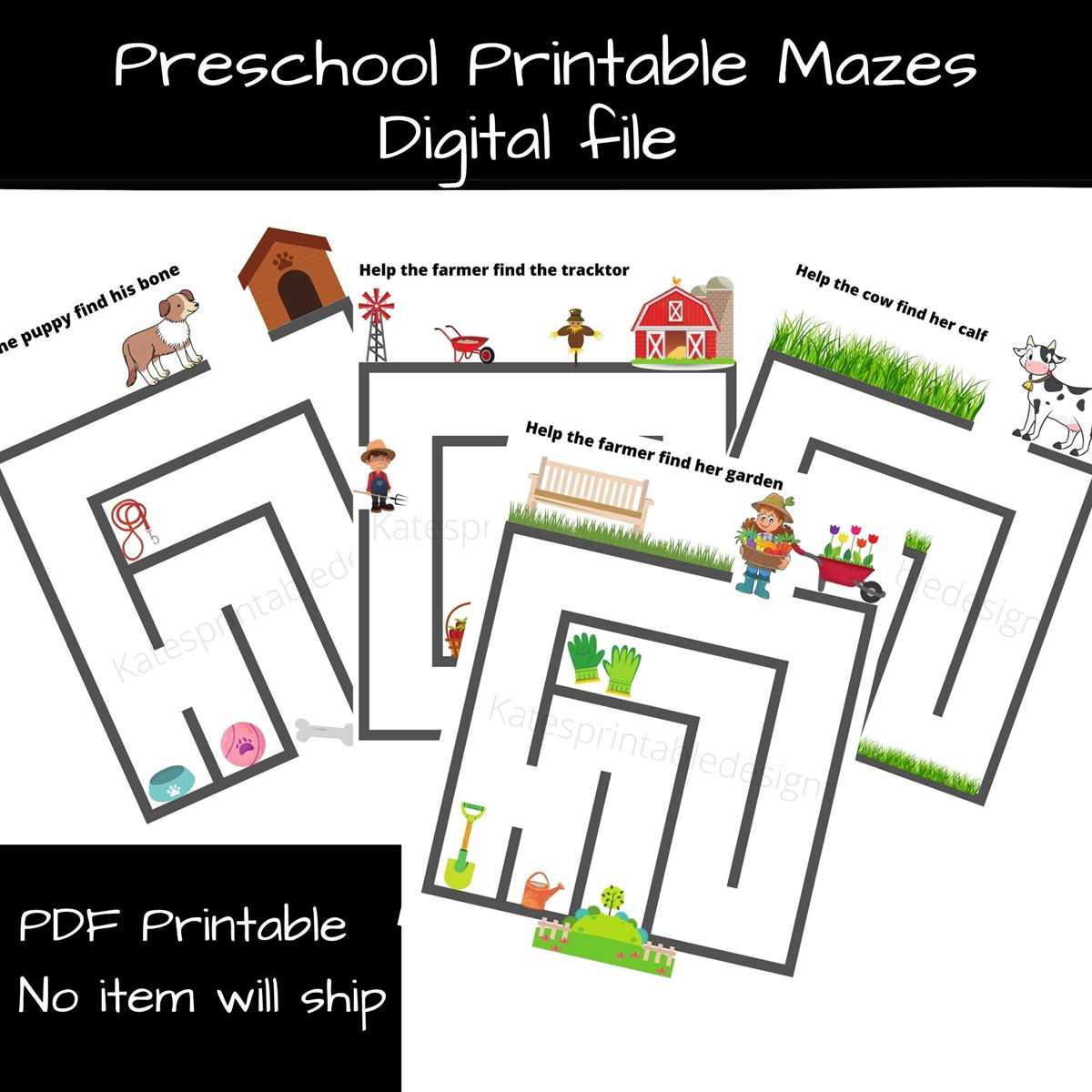 printable mazes for preschoolers