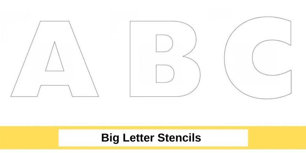 big letter printable
