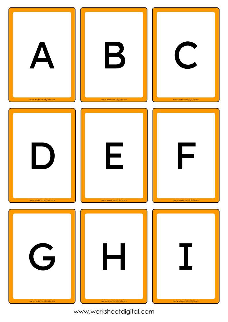 big printable alphabet letters a to z