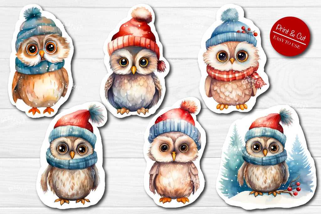 christmas stickers printable