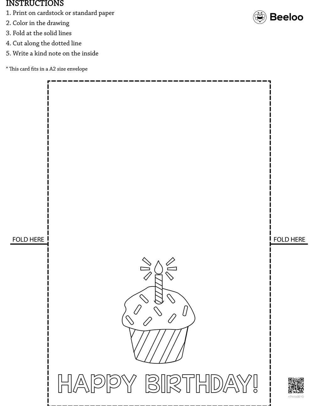 birthday cards printable coloring