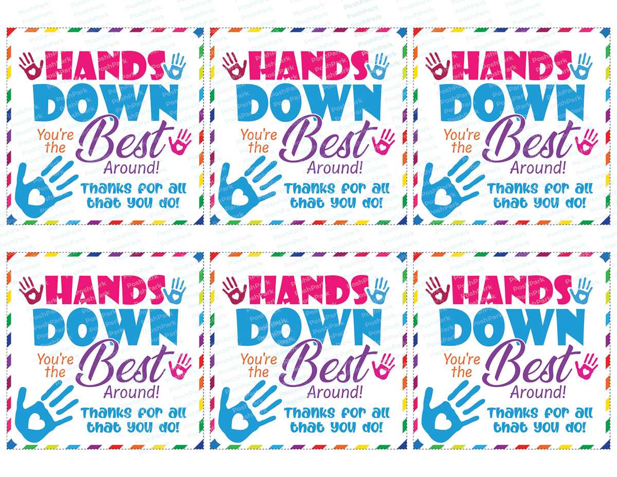 hands down youre the best around free printable