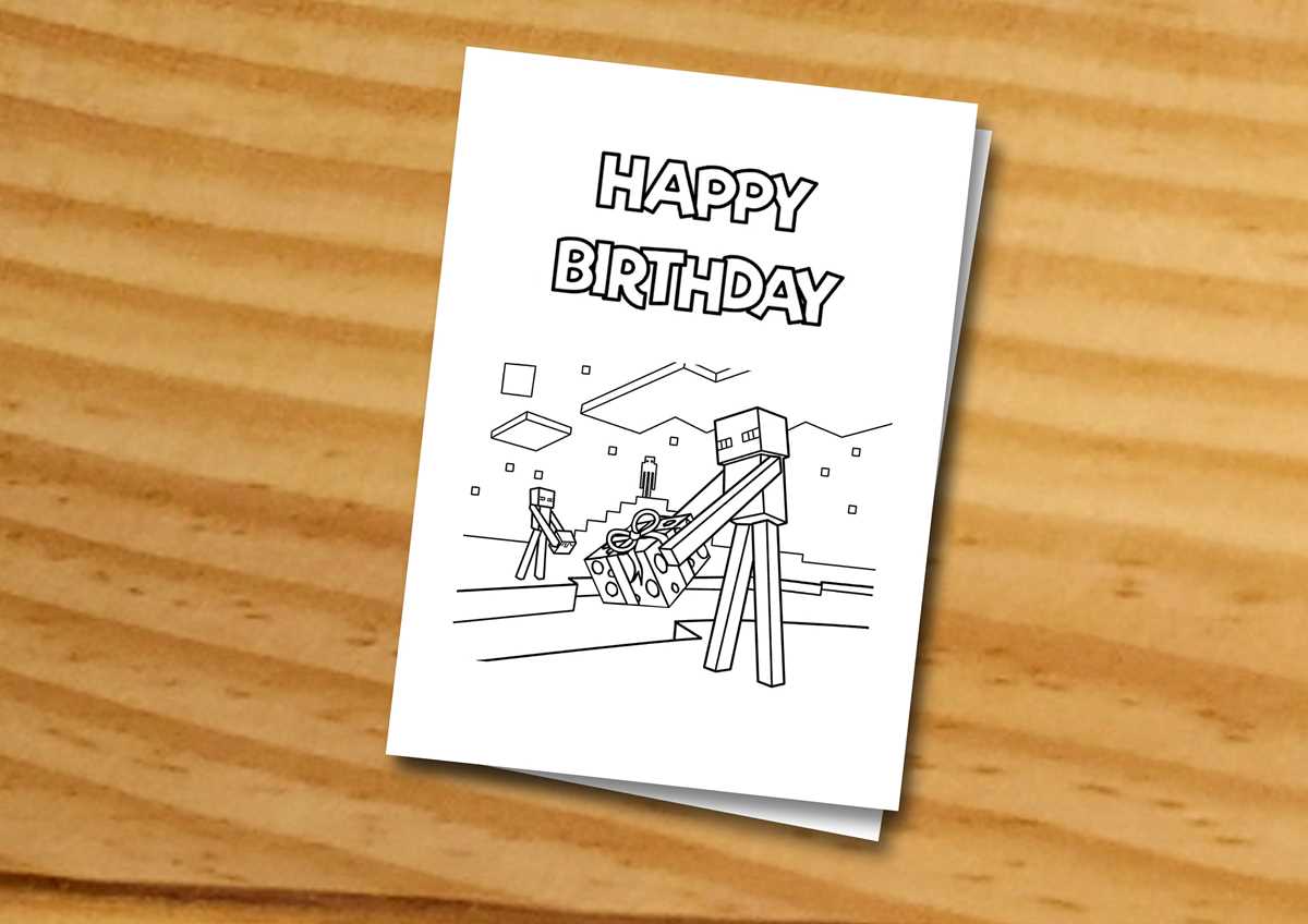 minecraft birthday printables