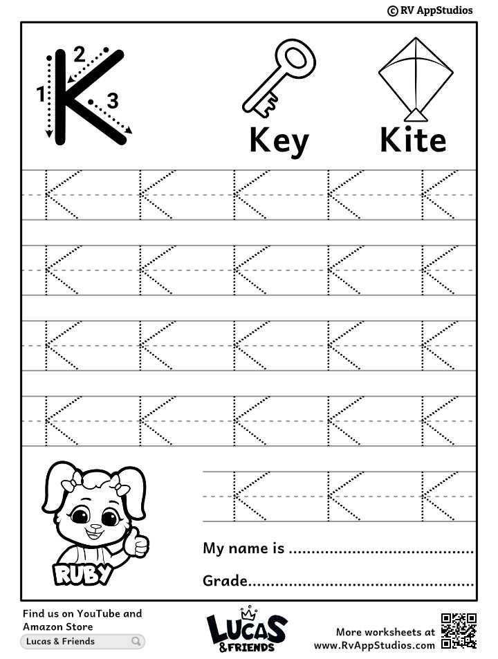 letter k worksheets printable