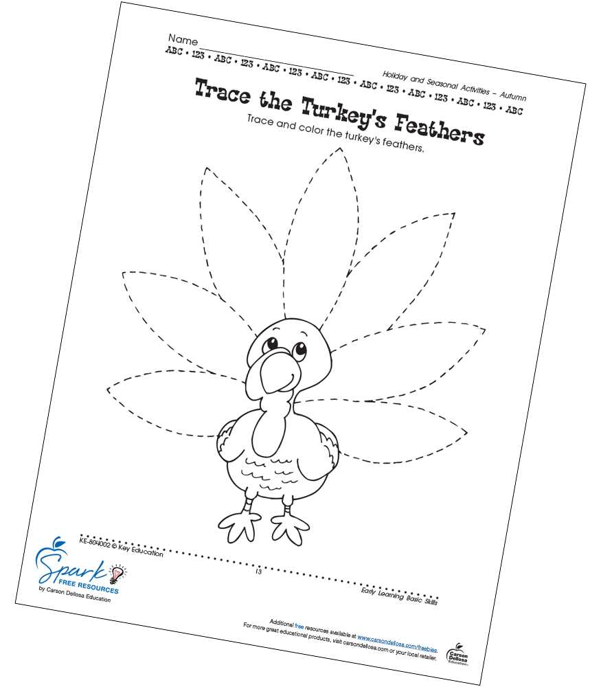 turkey feathers printable