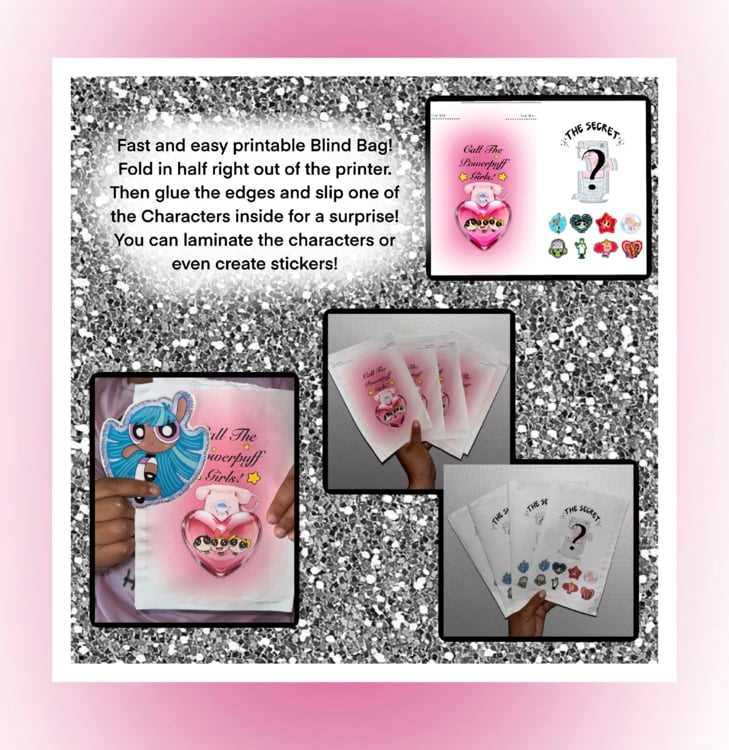 blind bag printable