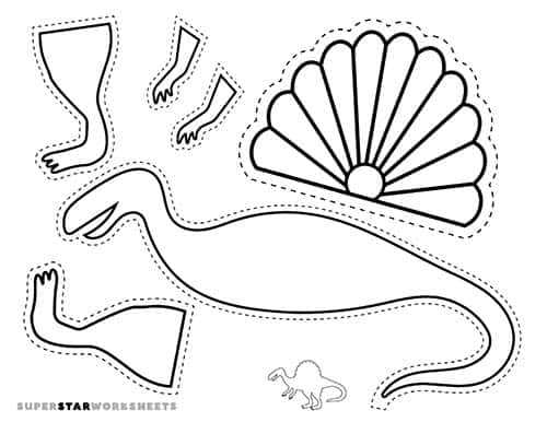 dinosaur template free printable