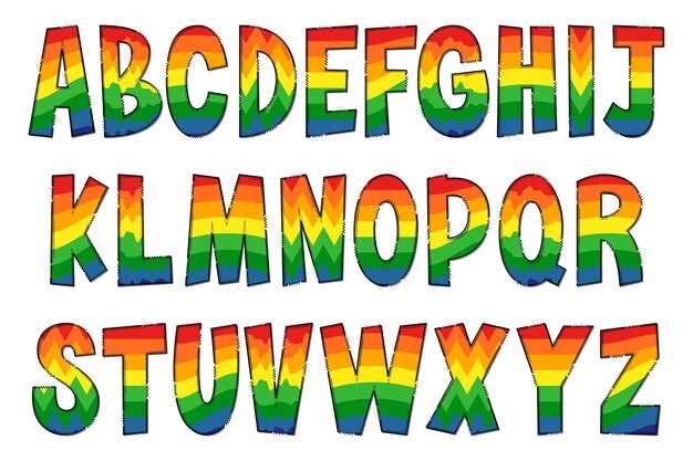 printable coloured alphabet letters