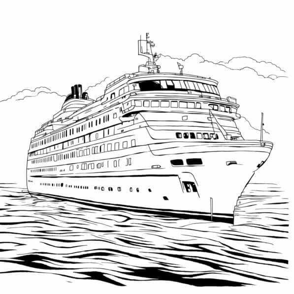 boat coloring pages printable