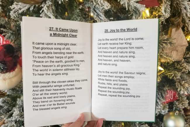 book of christmas carols printable