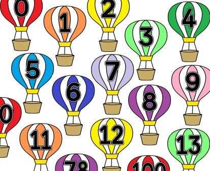 number line to 100 printable