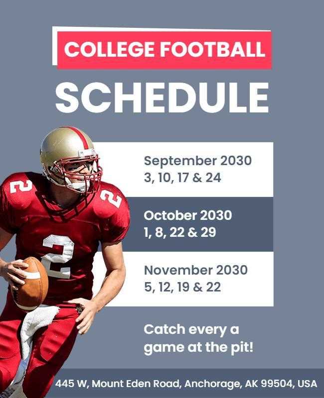 bowl game schedule printable