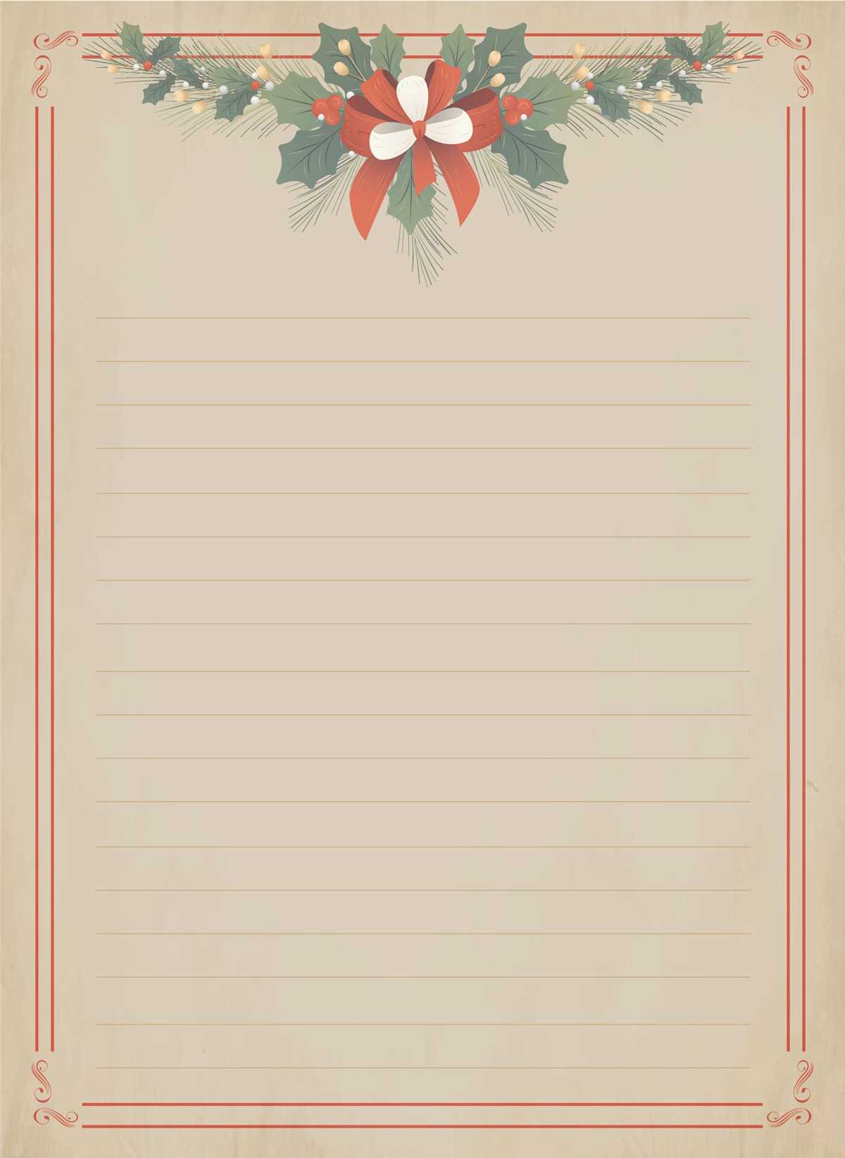 free printable xmas stationery