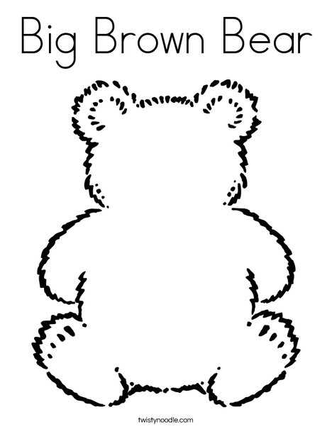 brown brown bear printables