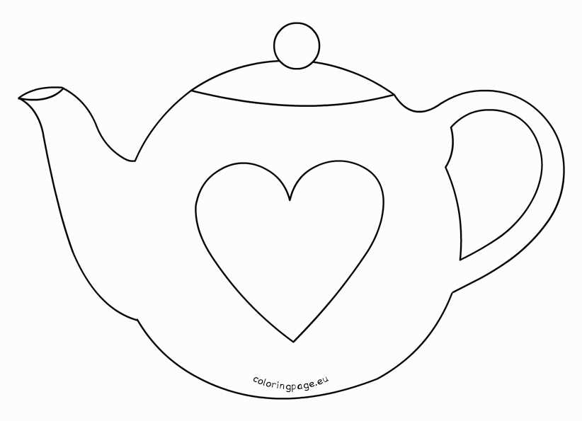 teapot template printable